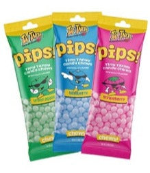 Too Tarts Pips! Tiny Tangy Chews 65 g Exotic Candy Montreal Quebec Canada Snaxies