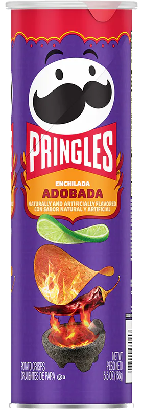 Pringles Enchilada Adobada Chips 158 g Exotic Salty snacks Snaxies Montreal Quebec Canada