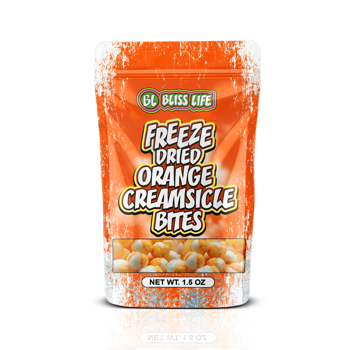 Bliss Life Freeze Dried Orange Creamsicle Bites 43 g Exotic Candy Snaxies Montreal Quebec Canada