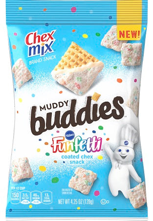 Chex Mix Muddy Buddies Funfetti 120 g Exotic Snacks Snaxies Montreal Quebec Canada 
