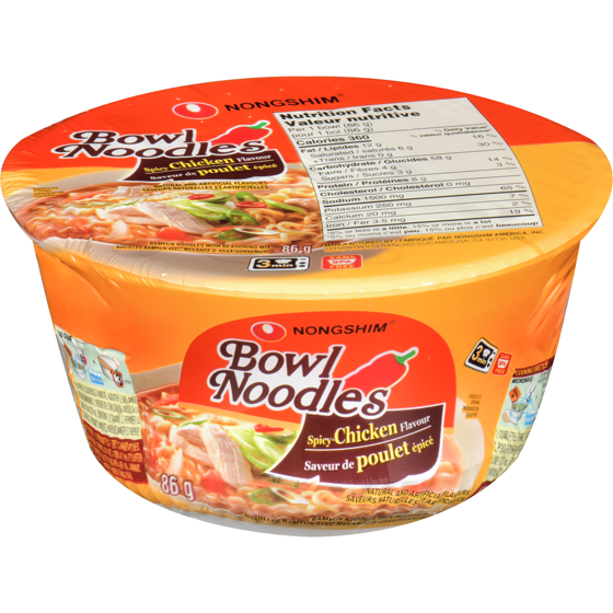 Nongshim Spicy Chicken Instant Noodles 86 g Salty Snaxies Montreal Quebec Canada
