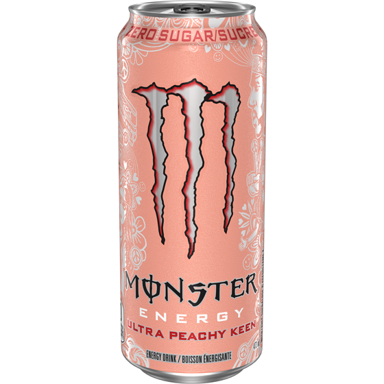 Monster Energy Ultra Peachy Keen 473 ml Exotic Drink Snaxies Montreal Quebec Canada