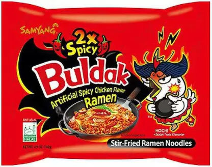 Samyang Hot chicken 2x Spicy Flavour Ramen Pack 140g Salty Snaxies Montreal Canada