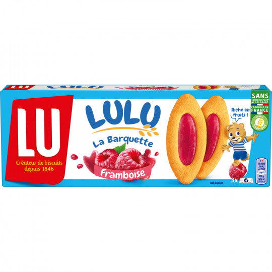 LU Lulu La Barquette Raspberry 120 g Exotic Cookies Snaxies Montreal Quebec Canada