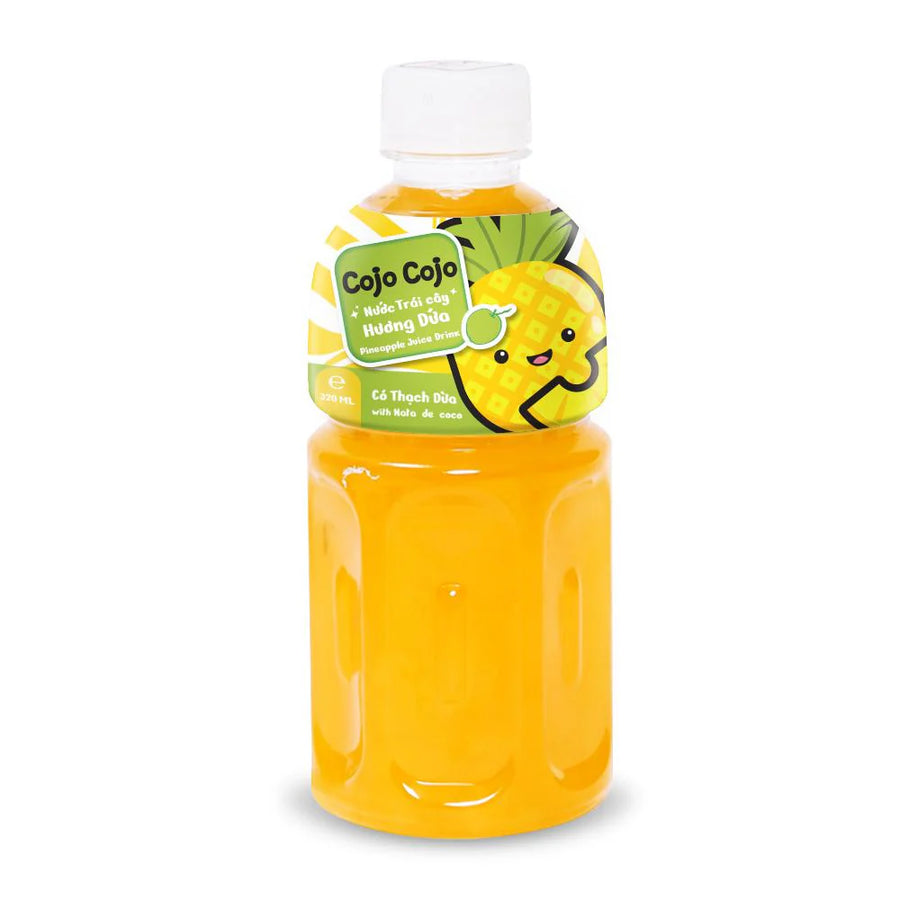Cojo Cojo Pinapple with Coconut Jelly Drink 320 ml Exotic Drinks Snaxies Montreal Quebec Canada`