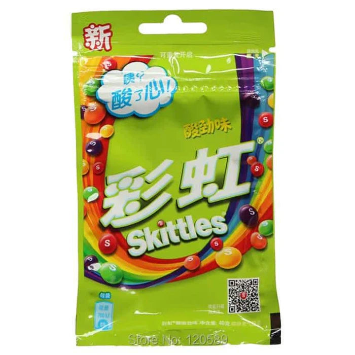 Skittles Candy Drop Sour 40 g Snaxies Exotic Candy Montreal Quebec Canada