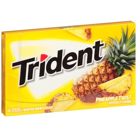 Trident Pineapple Twist 57 g Exotic Snacks Montreal Quebec Canada