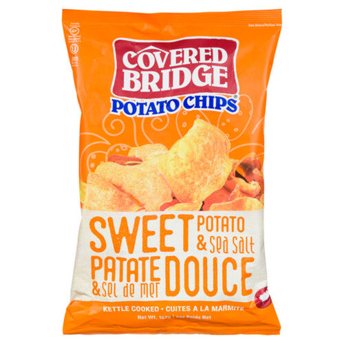 Covered Bridge Sweet Potato & Sea Salt 142 g Chips Snaxies Quebec Montreal 