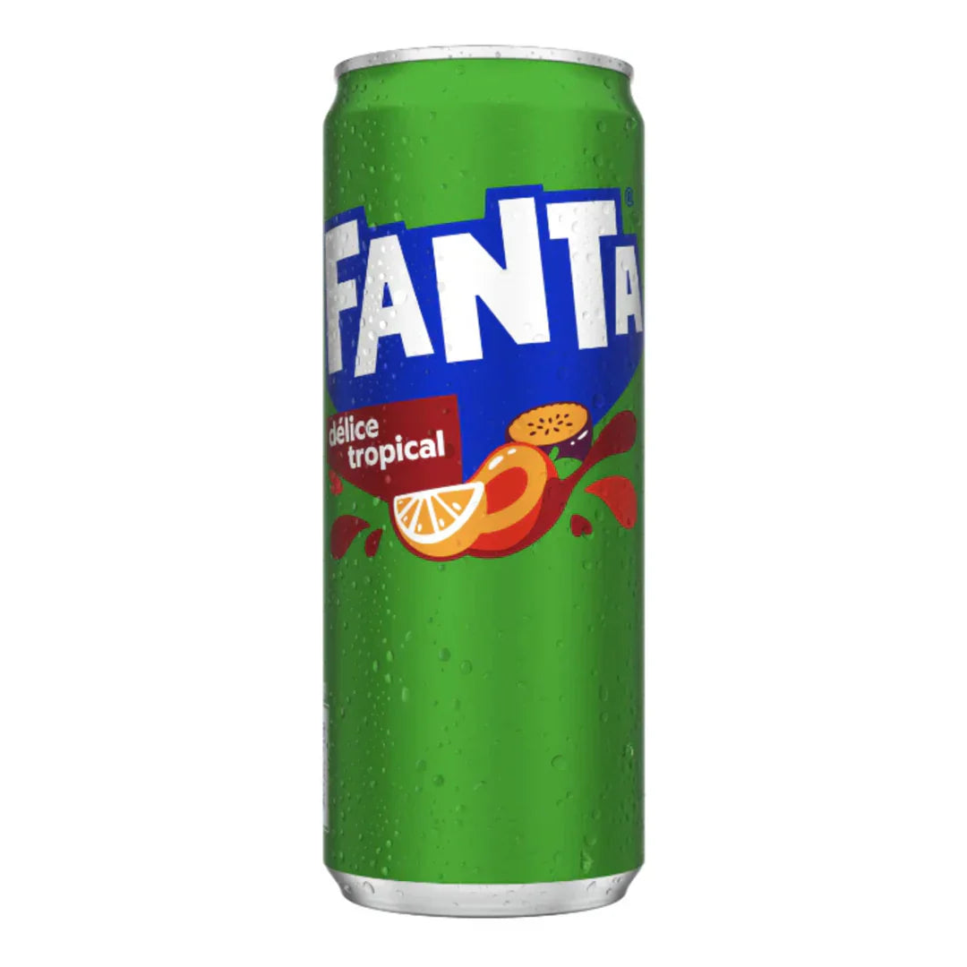 Fanta Tropical Delight 330 mL Snaxies Exotic Drinks Montreal Quebec Canada