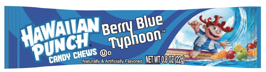 Hawaiian Punch Chew Bar Berry Blue Typhoon 22 g Exotic Candy Montreal Quebec Canada Snaxies