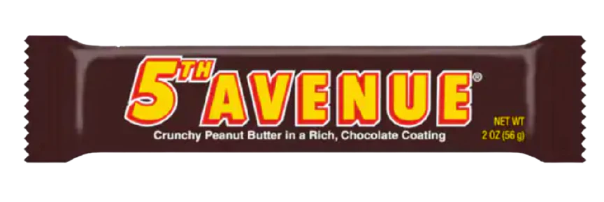 5th Avenue Chocolate Bar 56g Snaxies Exotic Snacks Montreal Quebec Canada 