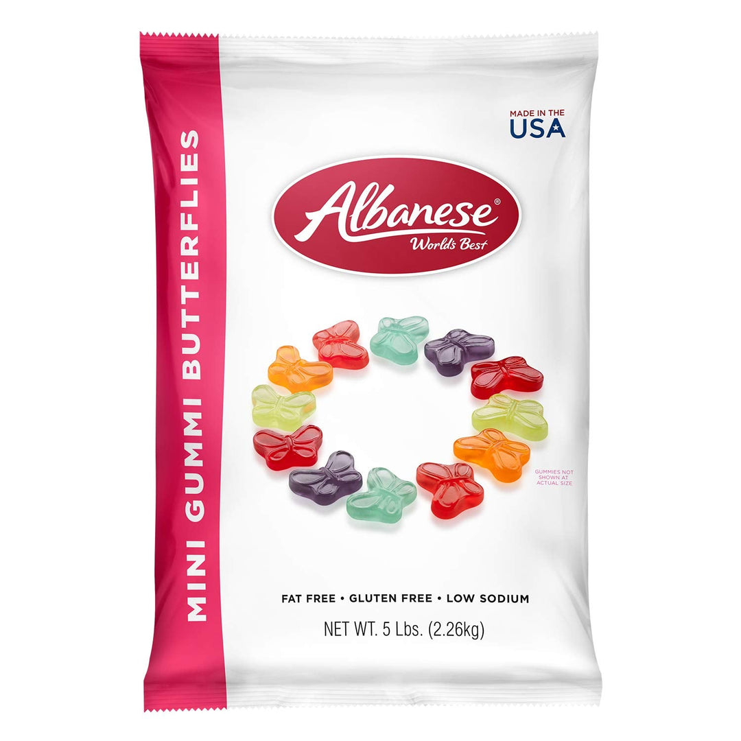 Albanese Bulk Assorted Mini Gummi Butterflies 2.3 kg