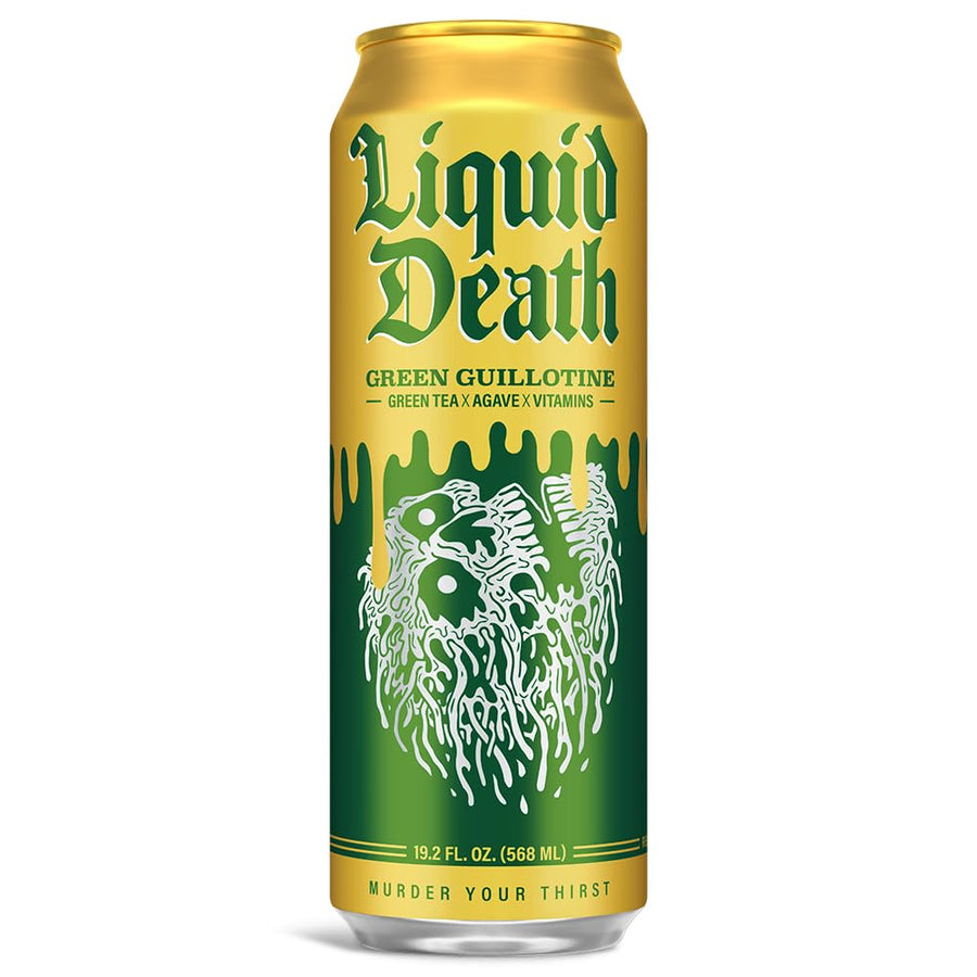 Liquid Death Green Guillotine 568 ml Snaxies Exotic Drinks Montreal Quebec Canada