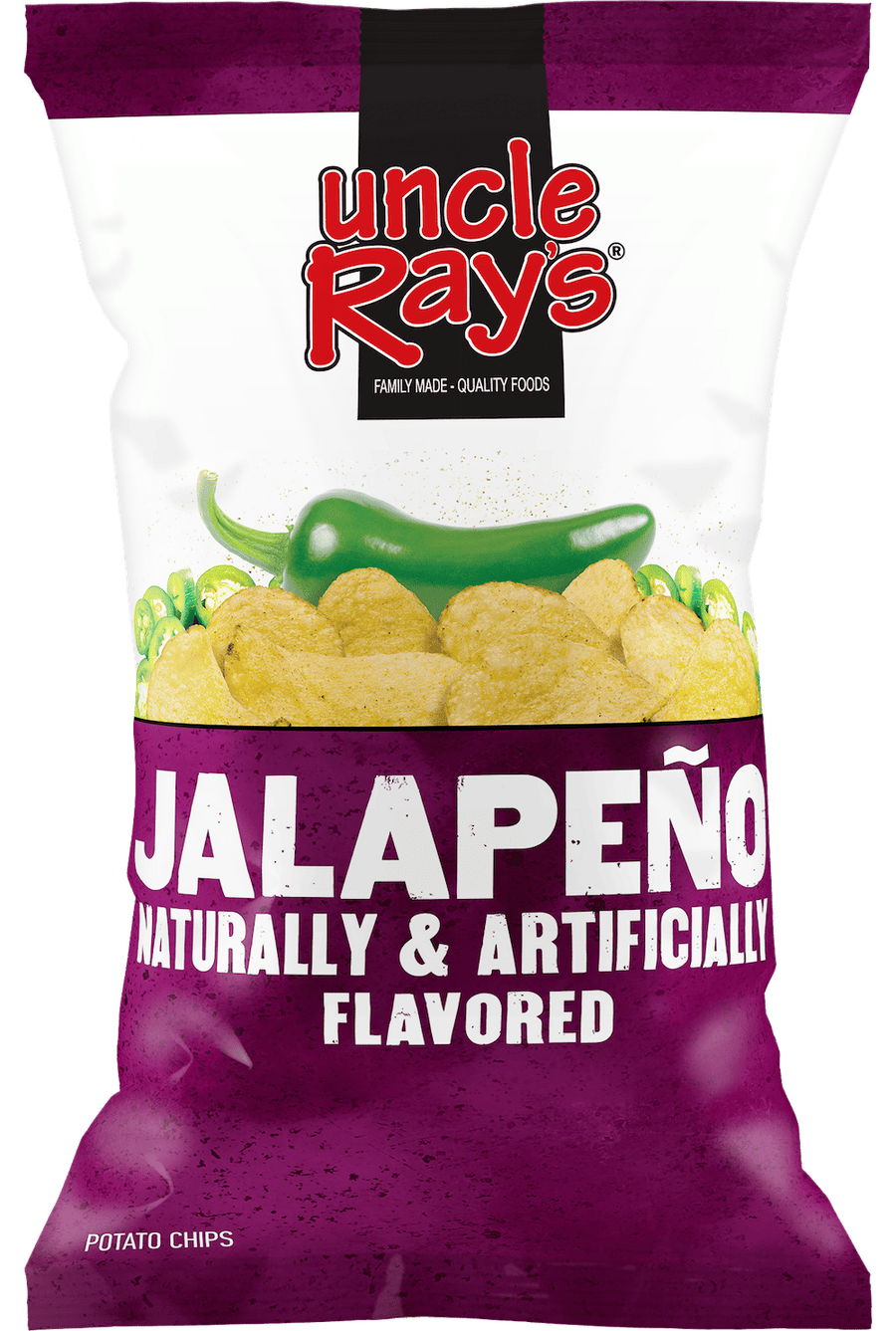 Uncle Ray's Jalapeno Potato Chips 120 g Snaxies Exotic Snacks Montreal Quebec Canada