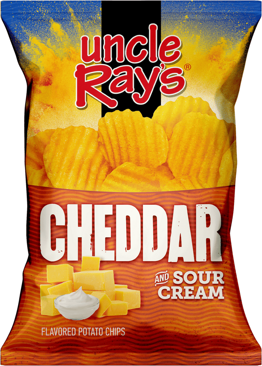 Uncle Ray's Cheddar & Sour Cream Potato Chips 120 g Snaxies Exotic Snacks Montreal Quebec Canada