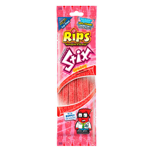 Rips STIX Strawberry 50 g Exotic Candy Snaxies Montreal Quebec Canada