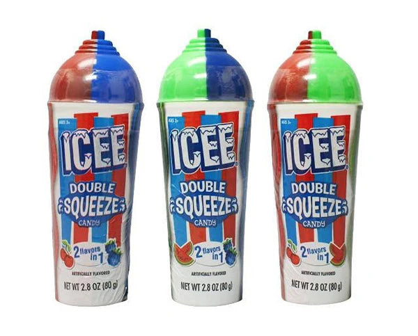 Icee Double Squeeze Candy 80 mL Exotic Snacks Snaxies Montreal Quebec Canada 