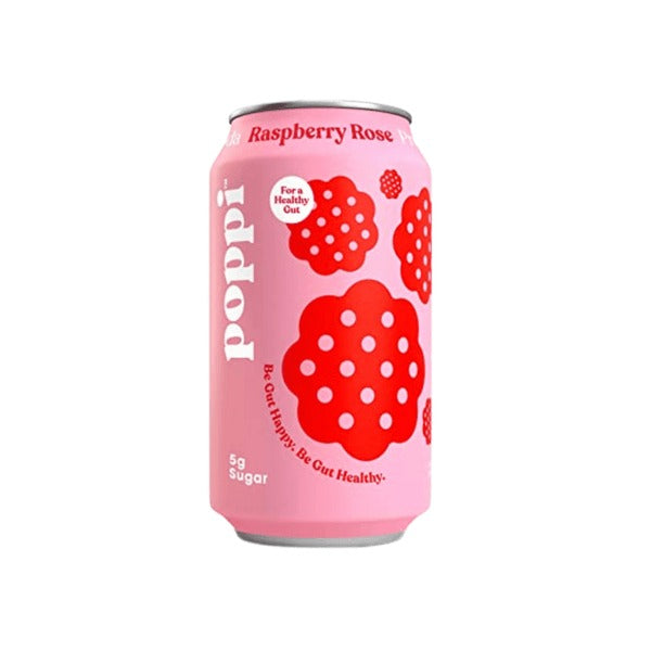 Poppi Raspberry Rose 355 mL Snaxies Exotic Drink Montreal Quebec Canada