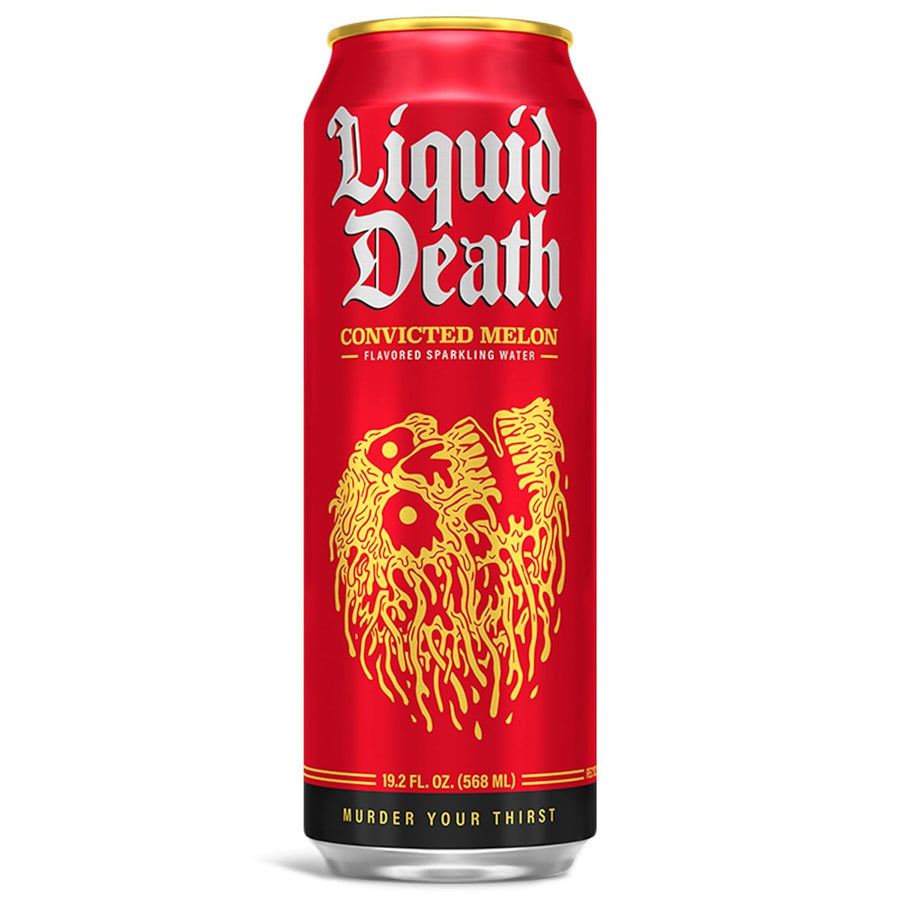 Liquid Death Convicted Melon 568 ml Snaxies Exotic Drinks Montreal Quebec Canada