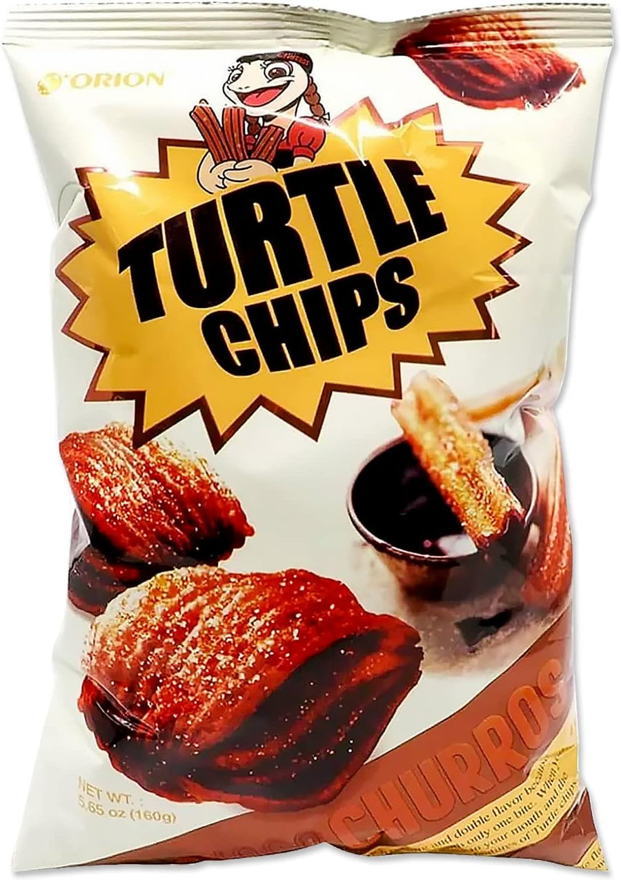 Orion Turtle Choco Churros Chips 160 g Snaxies Exotic Snacks Montreal Quebec Canada