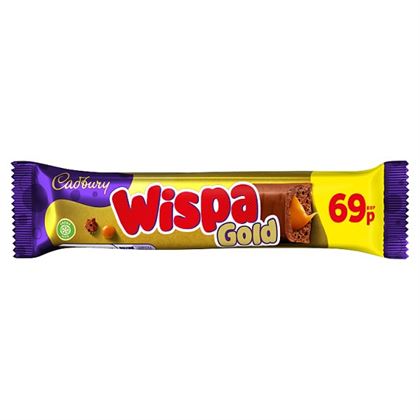 Cadbury Wispa Gold Bar 48 g Exotic Snacks Snaxies Montreal Quebec Canada