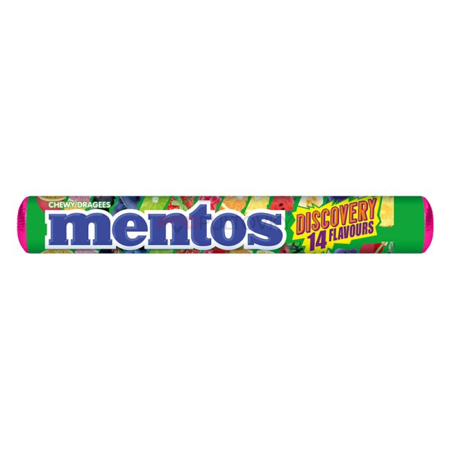 Mentos Discovery (14 flavours) 37.5 g Exotic Snacks Snaxies Montreal Quebec Canada 