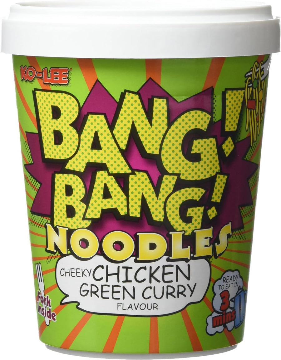 Ko-lee Bang Bang Cheeky Chicken Green Curry Cup Noodles 65 g Exotic Snacks Snaxies Montreal Quebec Canada 