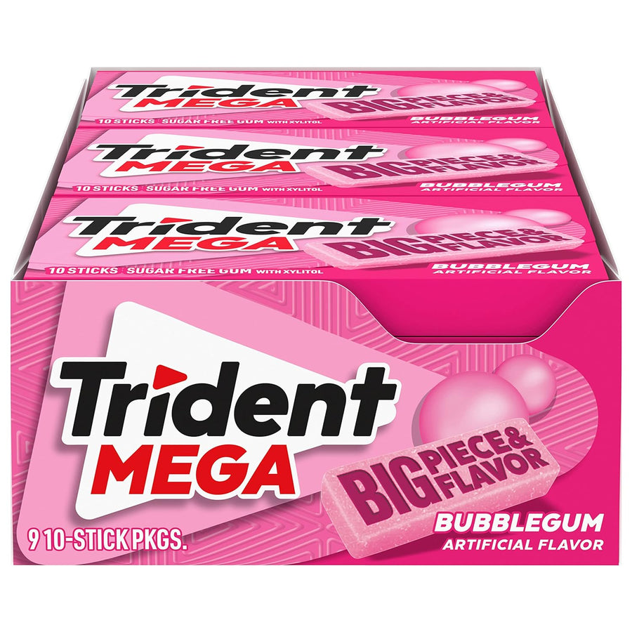 Trident Mega Bubblegum 30 g Snaxies Exotic Snacks Montreal Quebec Canada