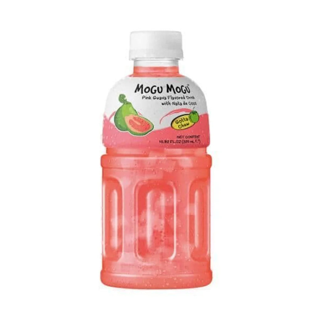 Mogu Mogu Pink Guava with Coconut Jelly Drink 320 ml Snaxies Exotic Drinks Montreal Quebec Canada