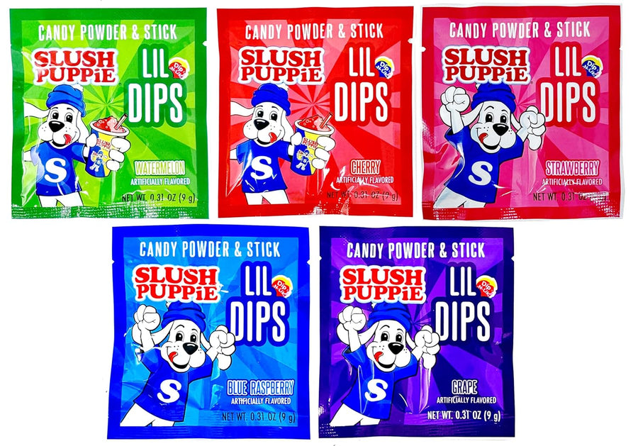 Slush Puppie Lil Dips Candy Powder Singles 9 g Exotic Snacks Snaxies Montreal Quebec Canada