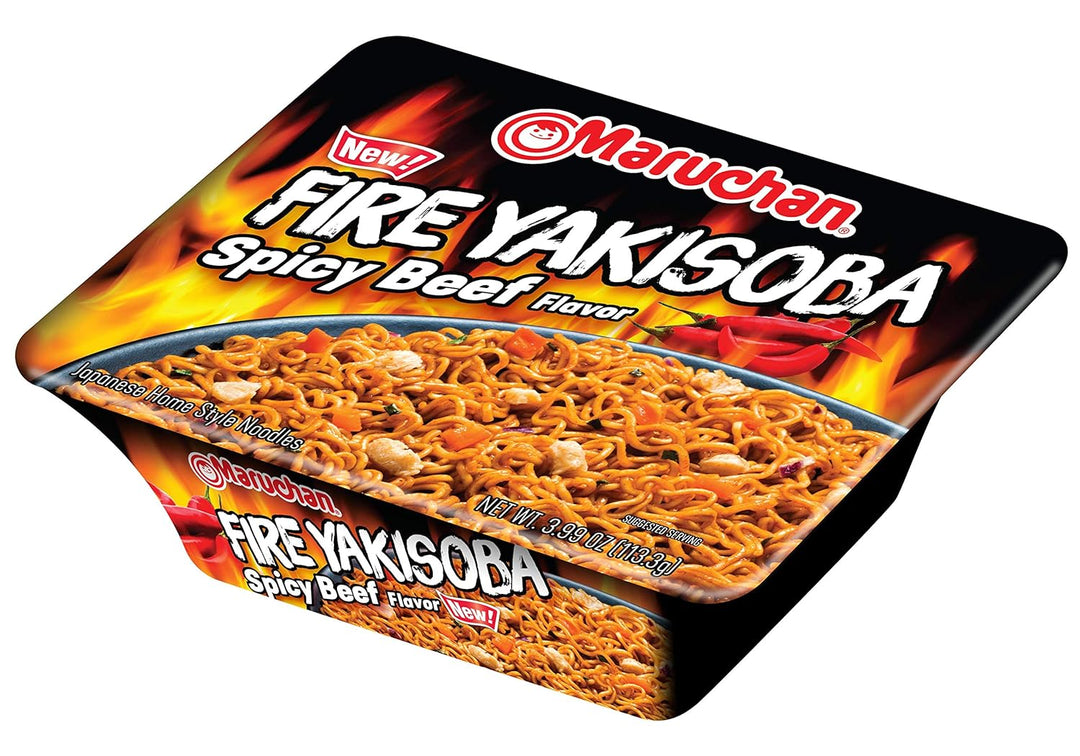 Maruchan Fire Yakisoba Spicy Beef 113.3 g Snaxies Exotic Snacks Montreal Quebec Canada