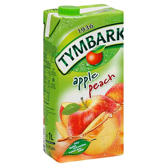 Tymbark Apple Peach 1L Exotic Drinks Snaxies Montreal Quebec Canada