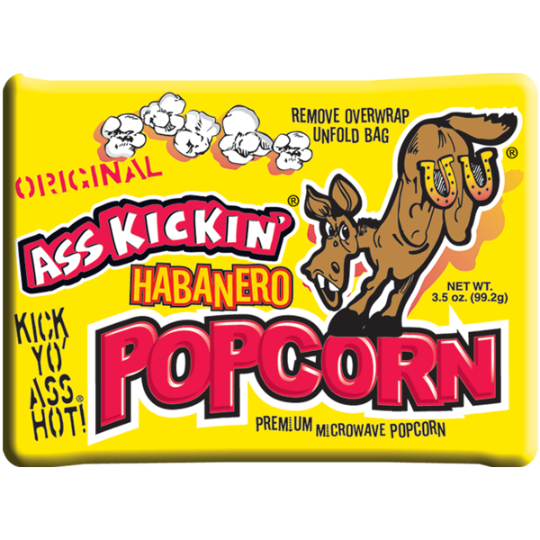 Ass Kickin' Habanero Popcorn 99.2 g Exotic Snack Snaxies Montreal Quebec Canada