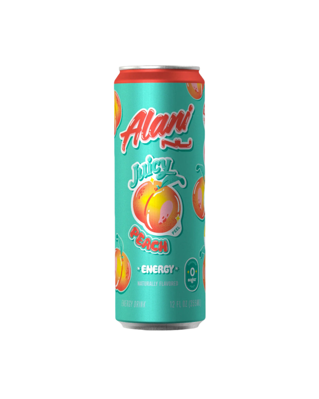 Alani Nu Juicy Peach Energy Drink 355 mL Snaxies Exotic Drink Montreal Quebec Canada