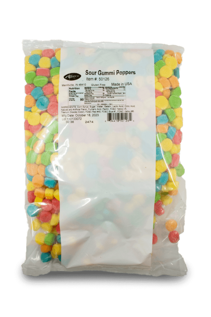 Albanese Bulk Sour Gummi Poppers 2 kg