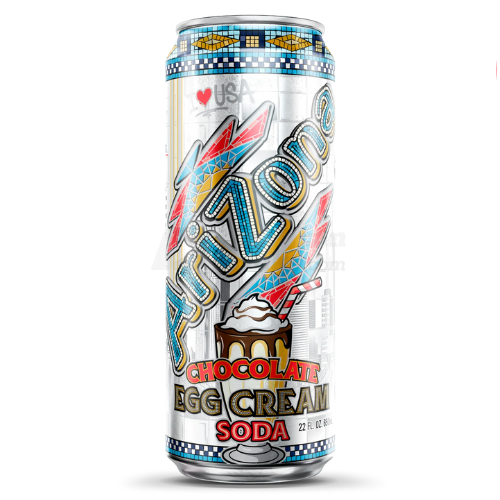 Arizona Chocolate Egg Cream Soda 650 mL Imported Exotic Drinks Montreal Quebec Canada Snaxies