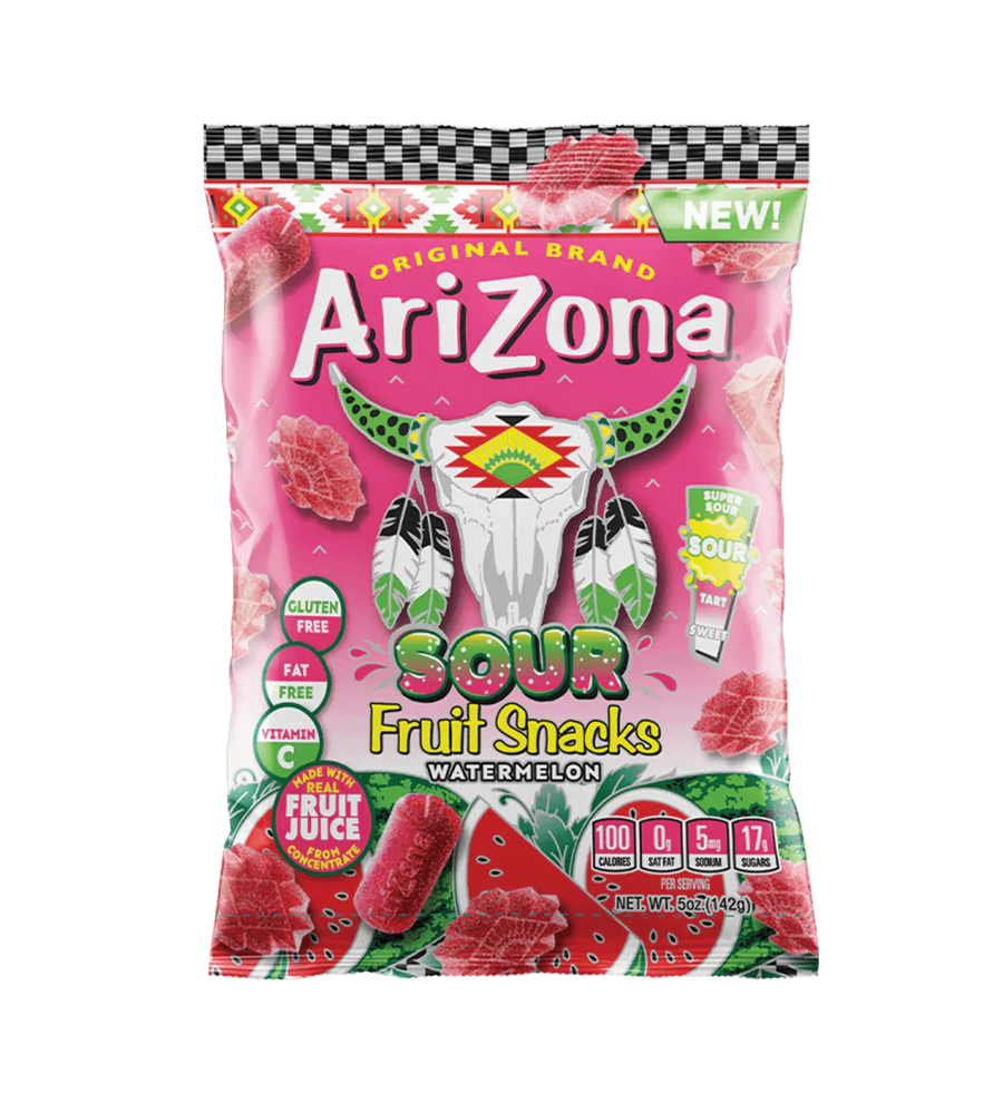 Arizona Sour Watermelon Fruit Snacks 142 g Exotic Candy Montreal Quebec Canada Snaxies