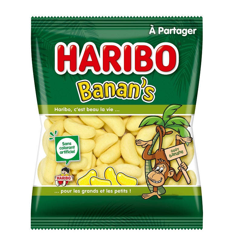 Haribo Banan' 120 g Snaxies Exotic Snacks Montreal Quebec Canada