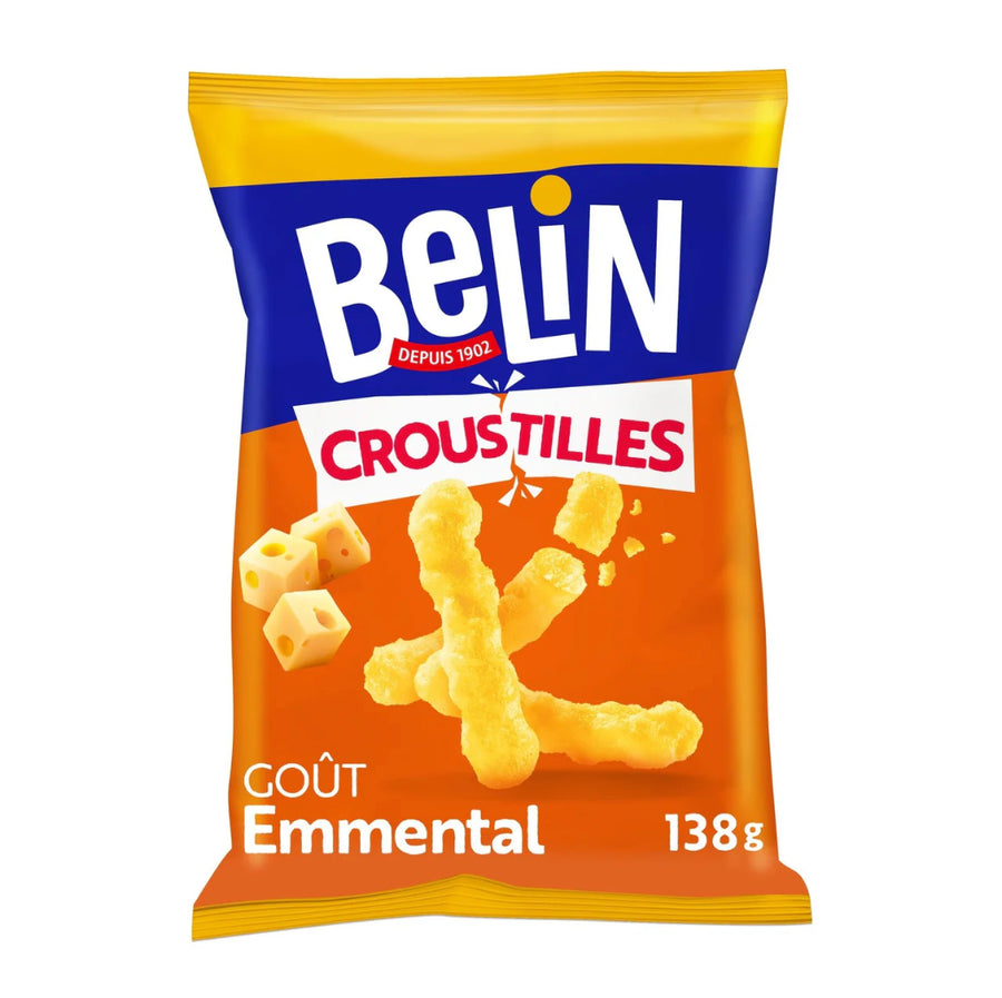 Belin Emmental Cheese Corn Chips 138 g Exotic Snacks Snaxies Montreal Quebec Canada 