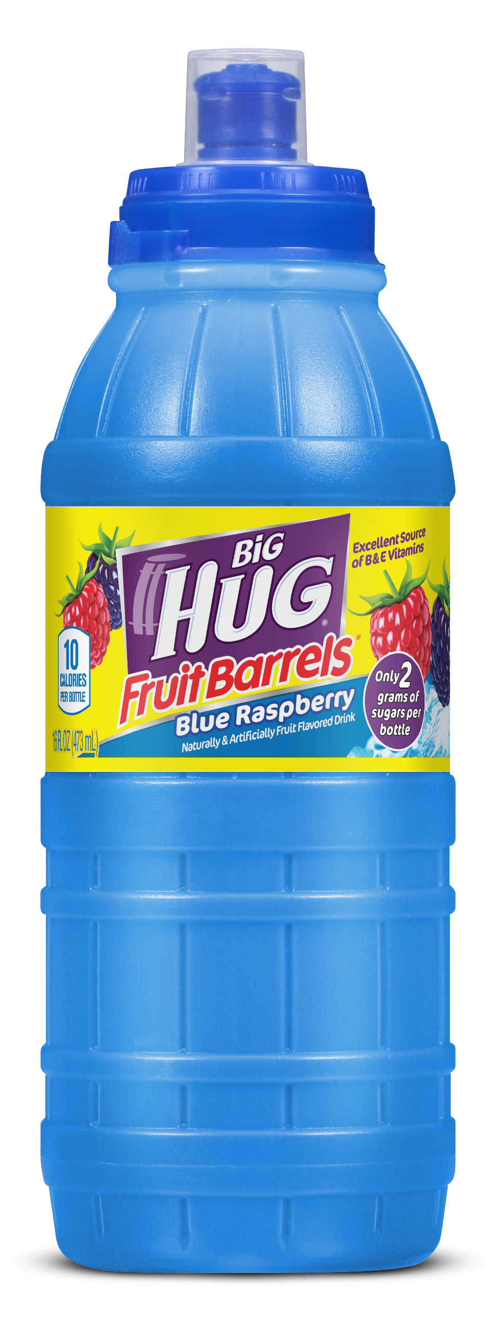 Big Hug Fruit Barrel Blue Raspberry Sports Cap 473 mL Exotic Drink Snaxies Montreal Quebec Canada 