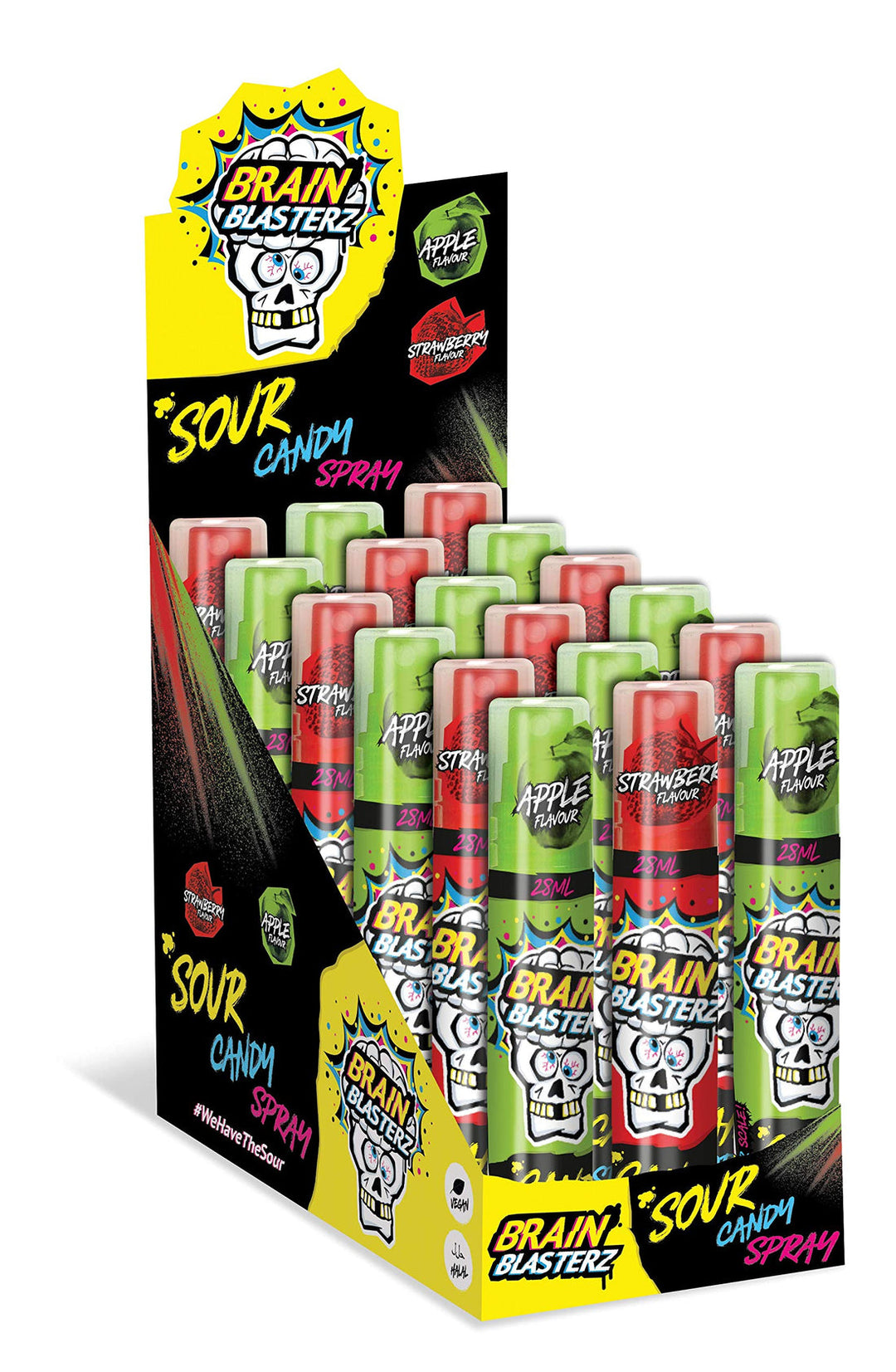 Brain Blasterz Sour Candy Spray 28 mL Exotic Candy Snaxies Montreal Quebec Canada