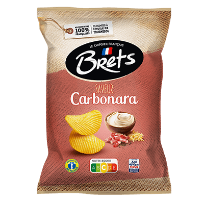 Brets Carbonara Flavour 125 g Imported Exotic Chips Montreal Quebec Canada Snaxies