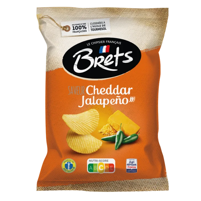 Brets Chips Cheddar Jalapeno Flavour 125 g Exotic Snacks Montreal Quebec Canada Snaxies