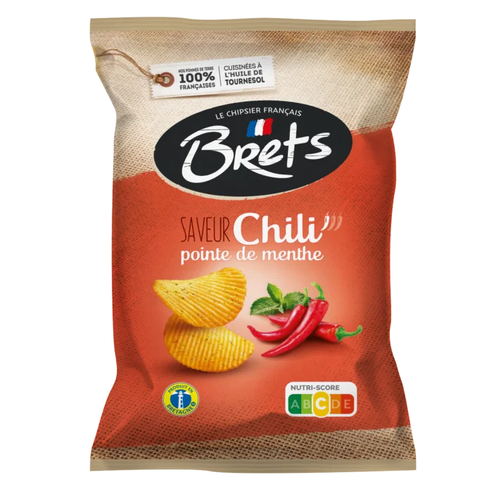 Brets Chips Chili & Mint Flavour 125 g Exotic Snacks Montreal Quebec Canada Snaxies
