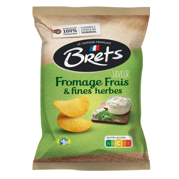 Brets Chips Fresh Cheese & Herbs Flavour 125 g Snaxies Exotic Chips Montreal Canada
