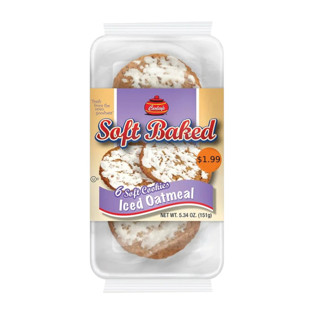 Carley's Soft Cookies Iced Oatmeal 151 g Exotic Snacks Montreal Quebec Canada Snaxies