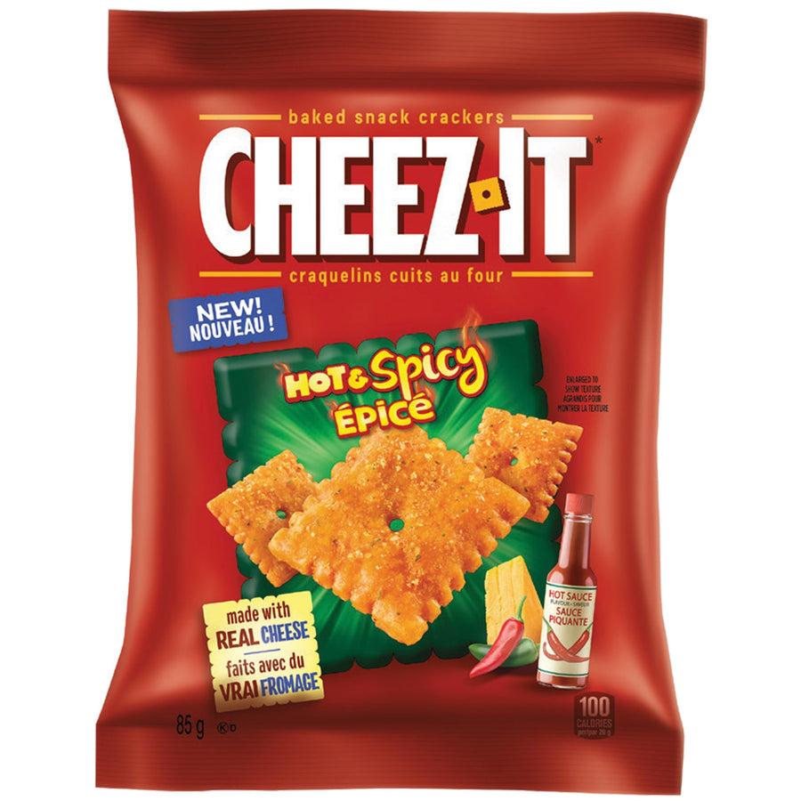 Cheez-It Hot & Spicy Grab n' Go Crackers 85 g Snaxies Exotic Snacks Montreal Quebec Canada