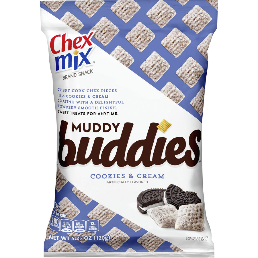 Chex Mix Muddy Buddies Cookies & Cream 120 g Snaxies Exotic Snacks Montreal Quebec Canada