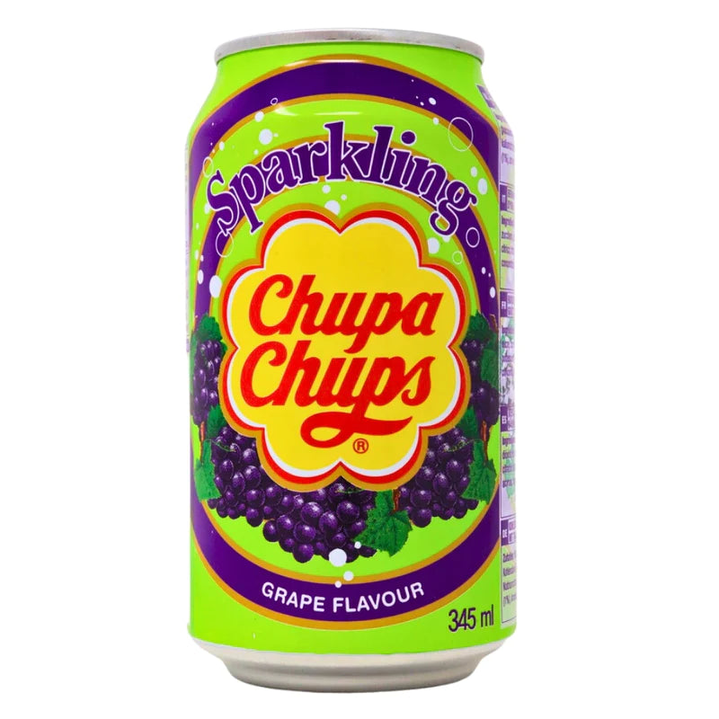 Chupa Chups Sparkling Grape 345 ml Snaxies Exotic Snacks Montreal Quebec Canada