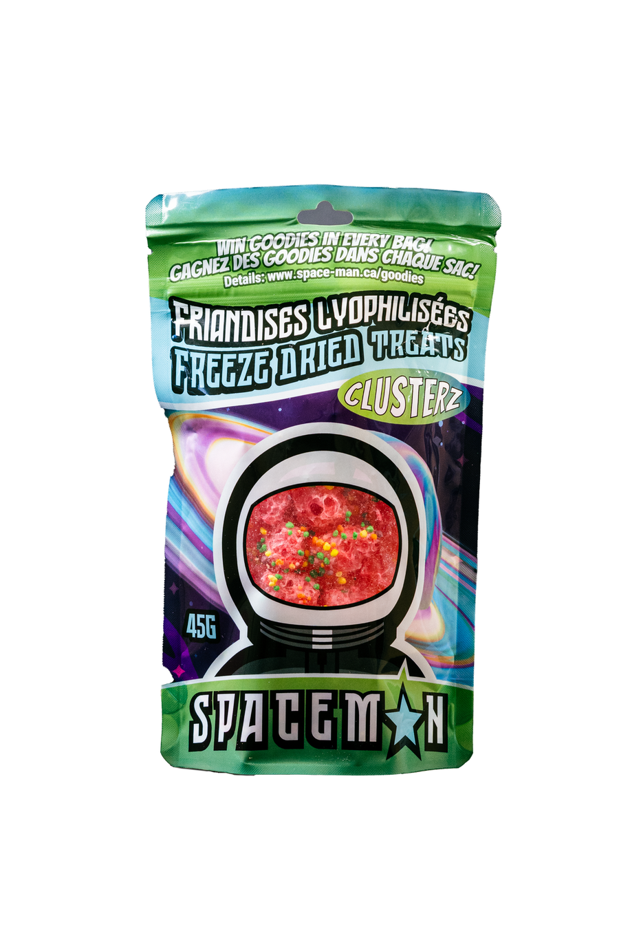 Spaceman Clusterz 45 g Snaxies Exotic Snacks Montreal Quebec Canada